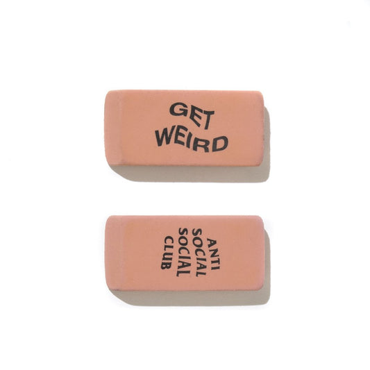 anti social social club 'erase me' erasers