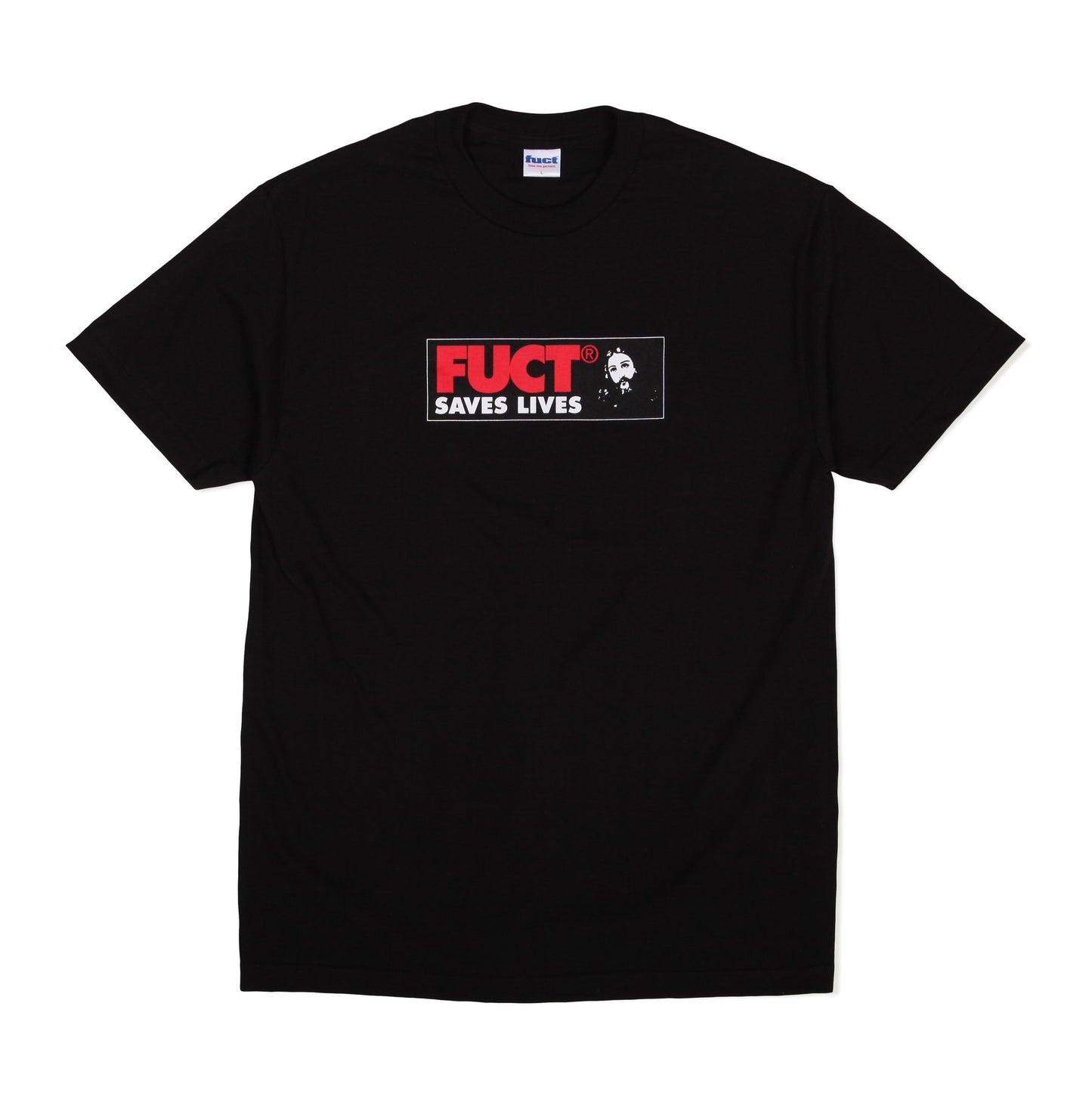 fuct 'fuct saves lives' tee (blk)