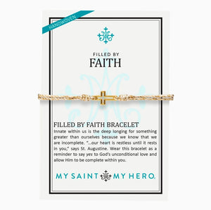Filled by Faith Bracelet (Metallic)