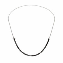 Load image into Gallery viewer, vitaly binary necklace (ss/matte blk)