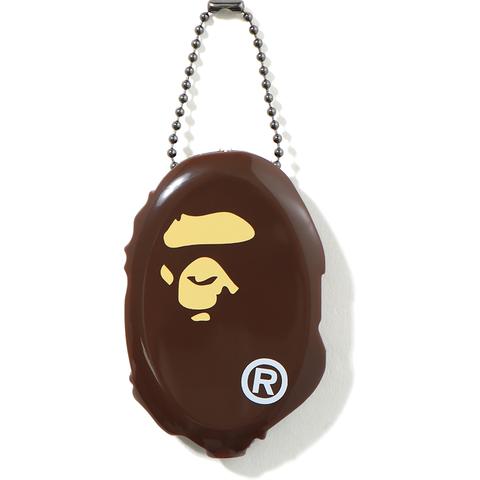 bape ape head coin case (brown)