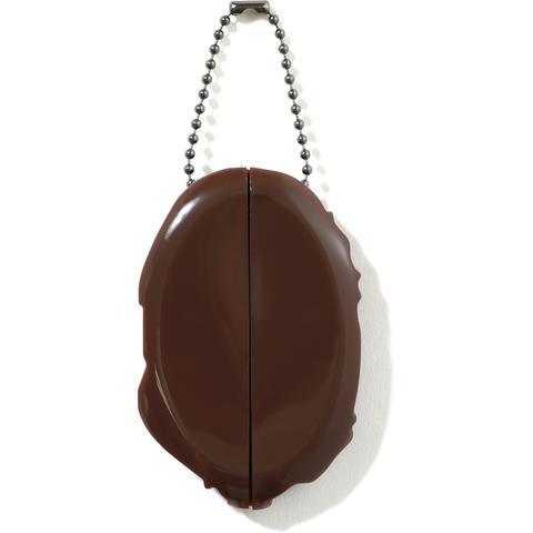 bape ape head coin case (brown)