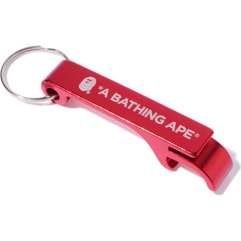 bape bottle opener keychain (red)