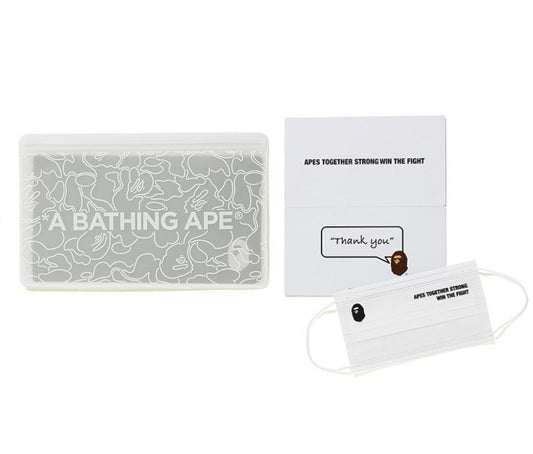 bape abc neon camo case + mask (white)