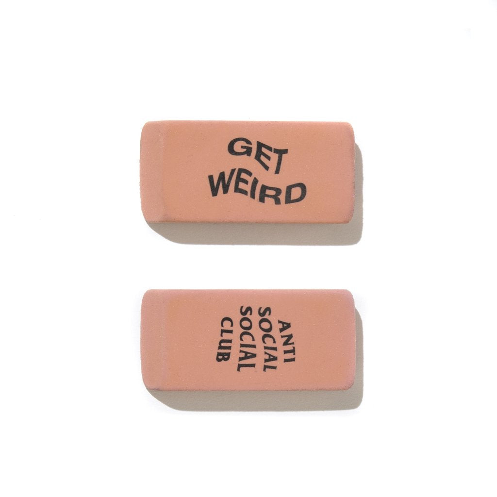 anti social social club 'erase me' erasers