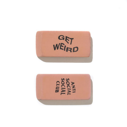 anti social social club 'erase me' erasers