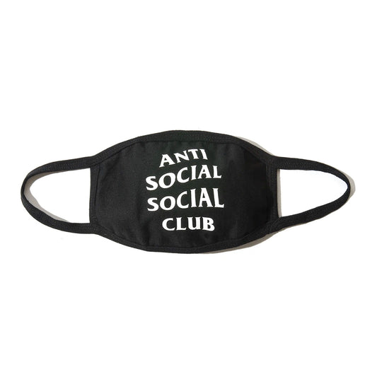 anti social social club medical mask (blk)