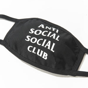 anti social social club medical mask (blk)