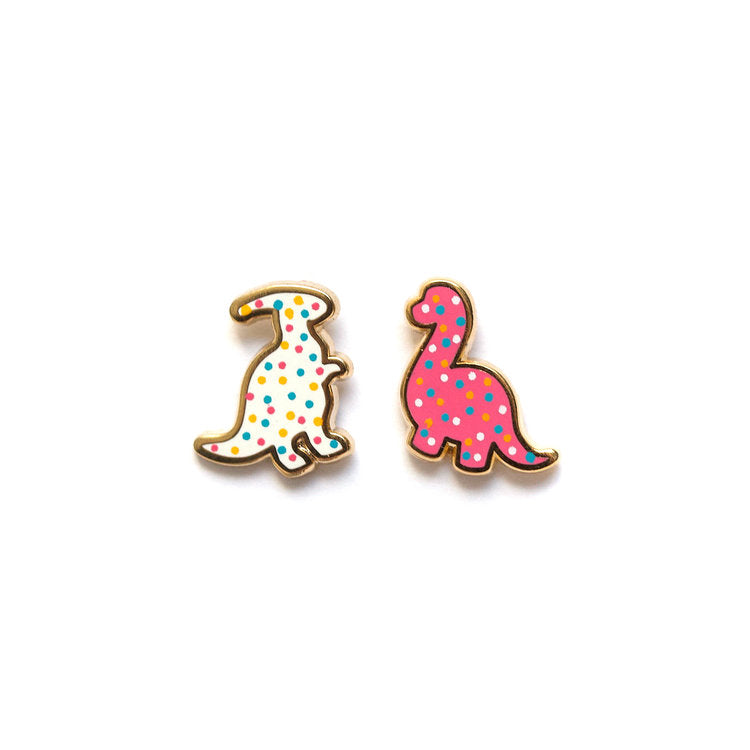 luxcups dino cookie earrings