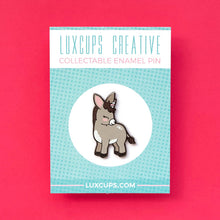 Load image into Gallery viewer, luxcups donkeycorn enamel pin