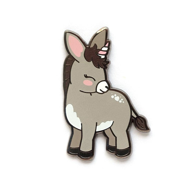 luxcups donkeycorn enamel pin