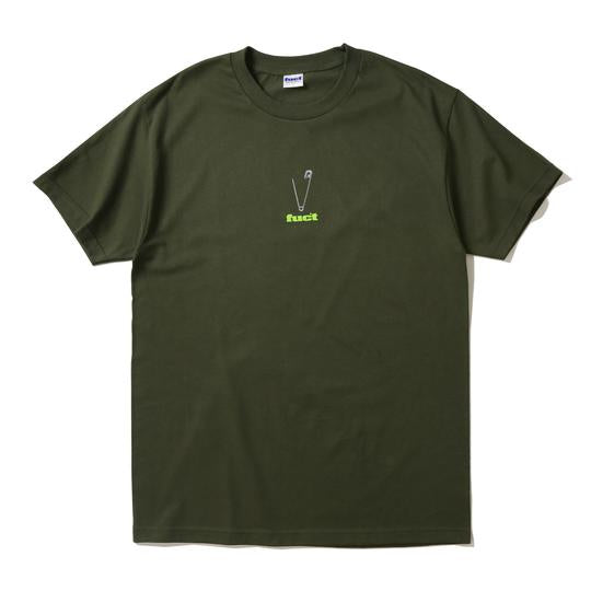 fuct 'safety pin' tee (olive)