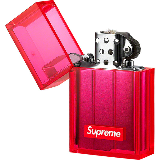 supreme x tsubota pearl hard edge lighter (neon pink)