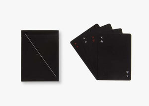 areaware minim playing cards POP set (black)