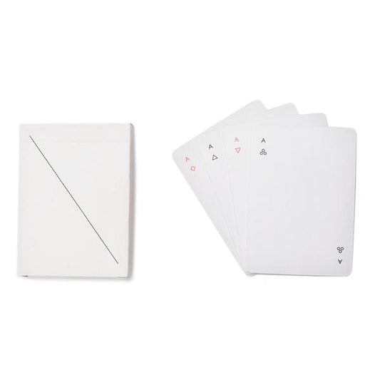 areaware minim playing cards POP set (white)