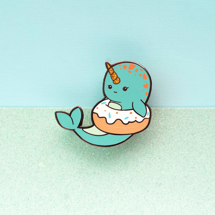 luxcups narwhal enamel pin