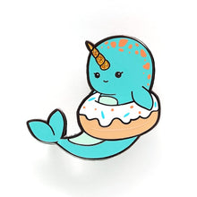 Load image into Gallery viewer, luxcups narwhal enamel pin