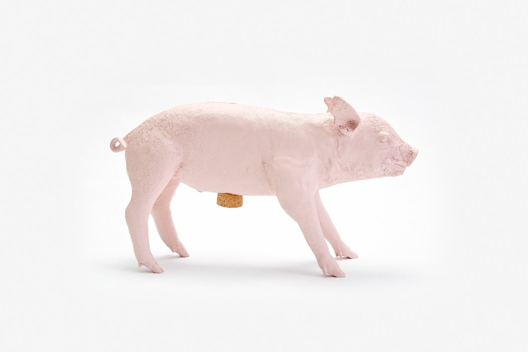 areaware reality piggy bank (matte pink)