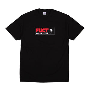 fuct 'fuct saves lives' tee (blk)