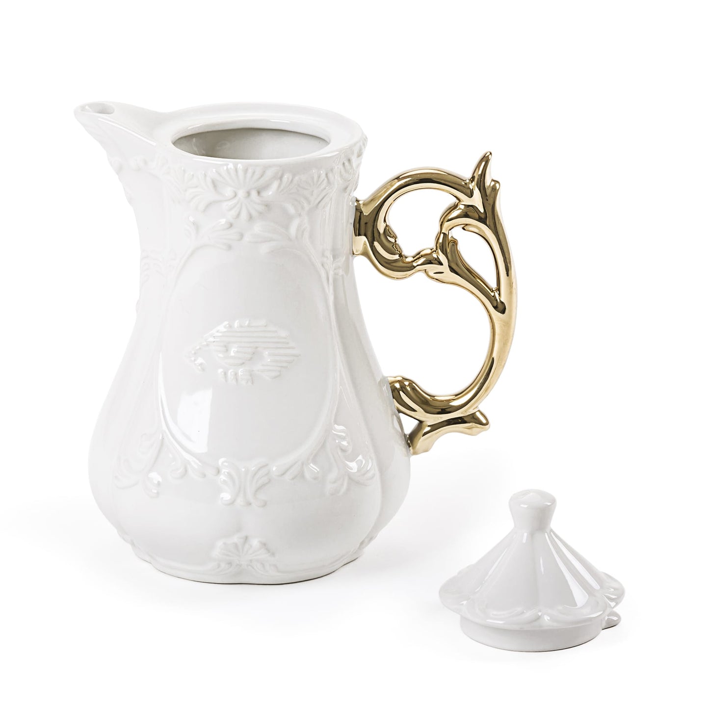 seletti i-wares porcelain teapot (gold)