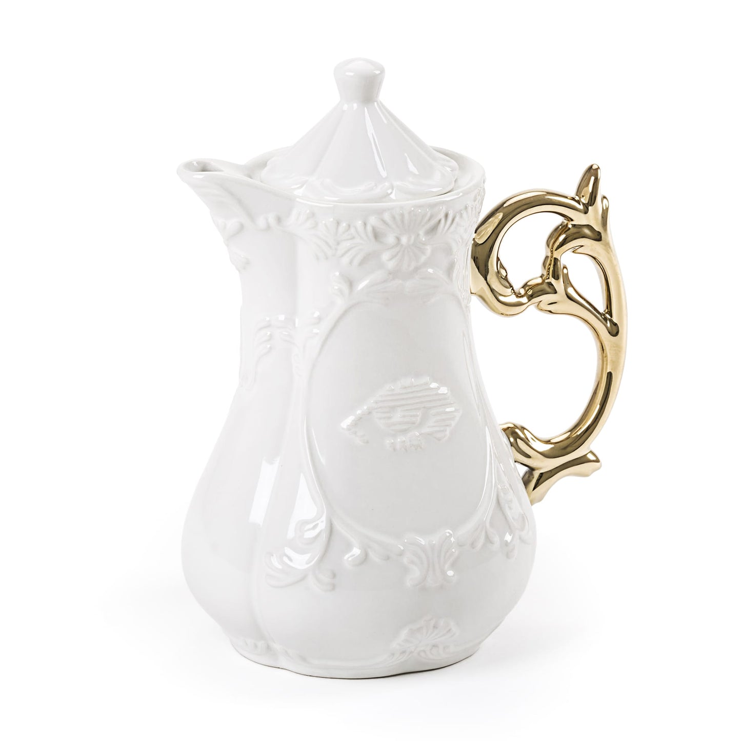 seletti i-wares porcelain teapot (gold)