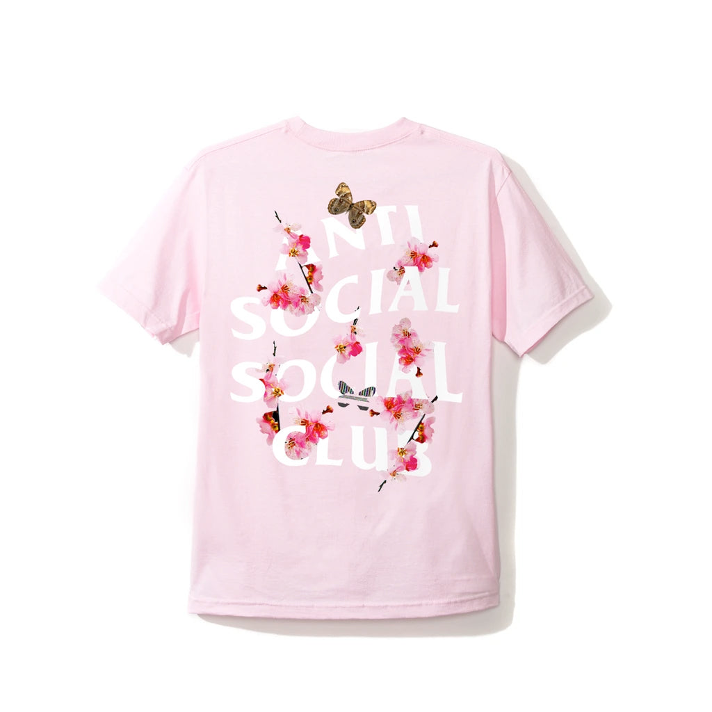 anti social social club kkoch tee (pink)