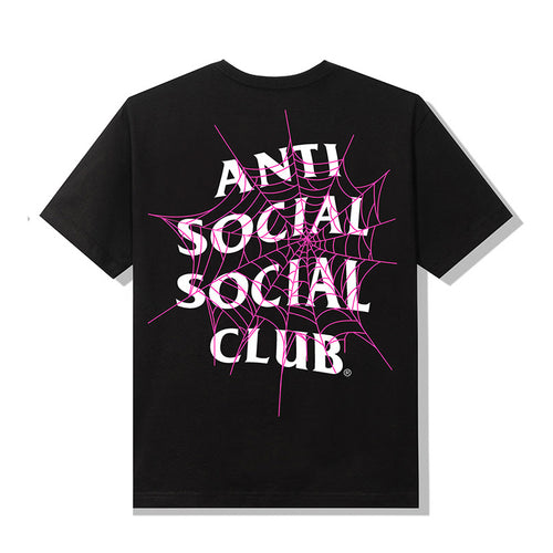 anti social social club web of lies tee (blk)