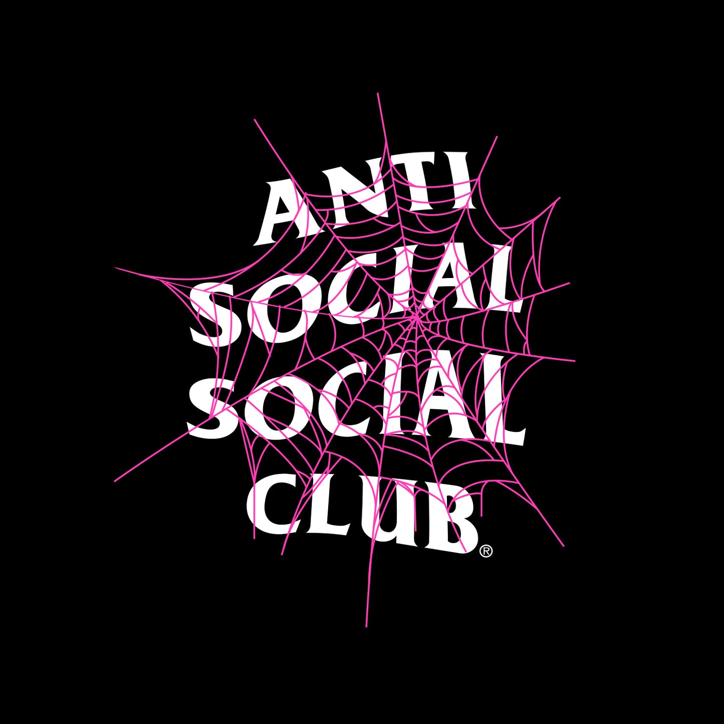 anti social social club web of lies tee (blk)