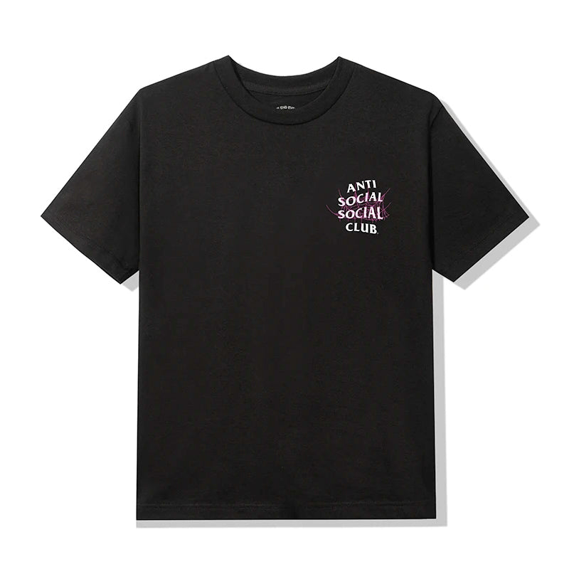 anti social social club web of lies tee (blk)