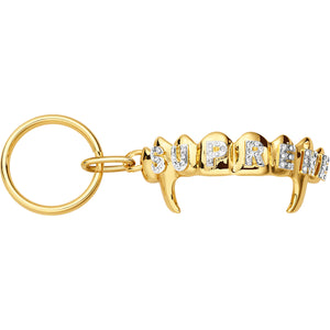 supreme fronts keychain (gold)